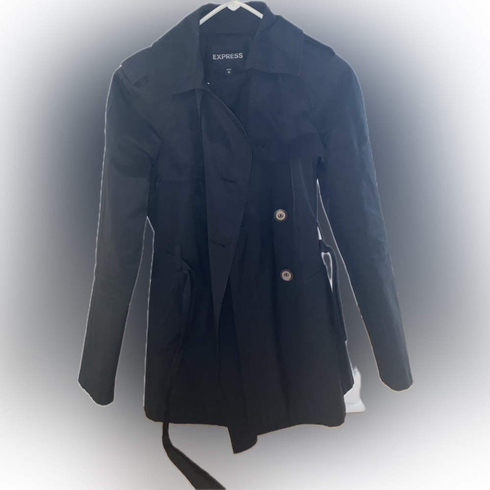 Classic Black Women's Trench Coat